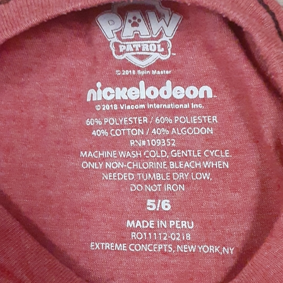 Boys size 5/6 Paw Patrol t-shirt - Picture 3 of 3